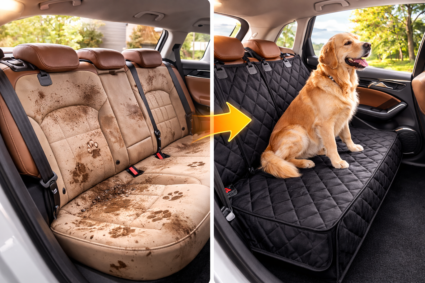 Autositz Schutz für Hunde – Sauberer Sitz bei jeder Fahrt